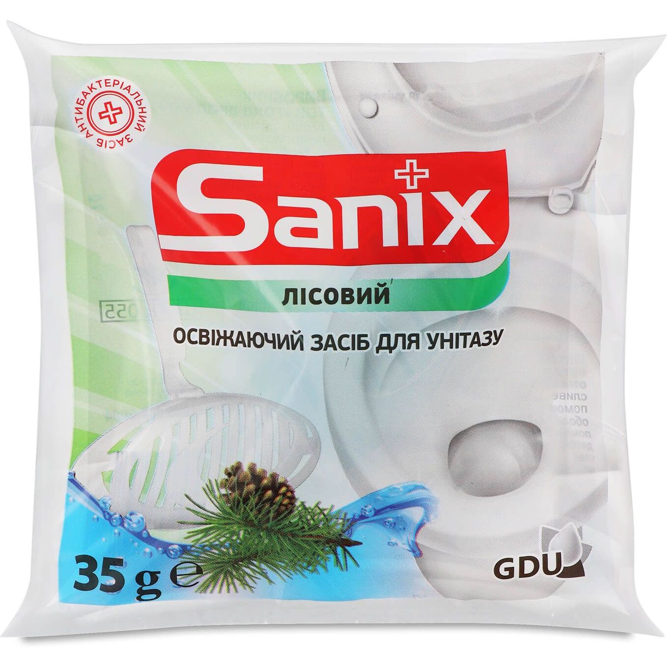 Освежающее средство для унитазов Sanix Лесной 35 г - фото 1