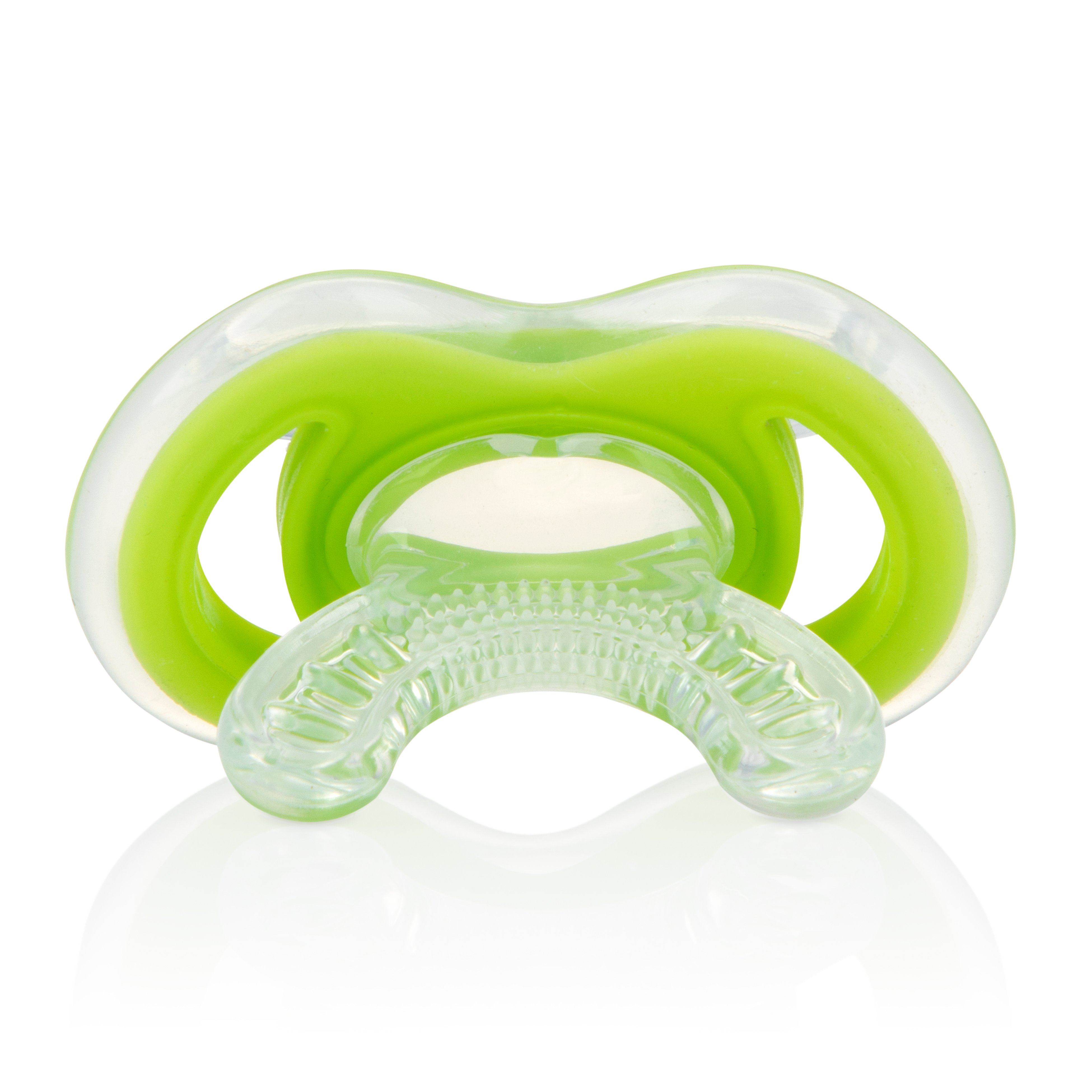 Силіконовий прорізувач Nuby Natural Touch Gum-eez із захисним ковпачком, зелений (618rgn) - фото 2