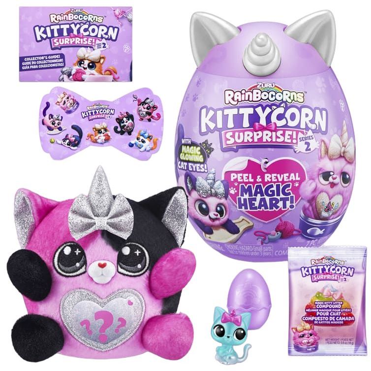 Мягкая игрушка-сюрприз Rainbocorns Kittycorn Surprise S2 Rainbocorn-B (9279B) - фото 1