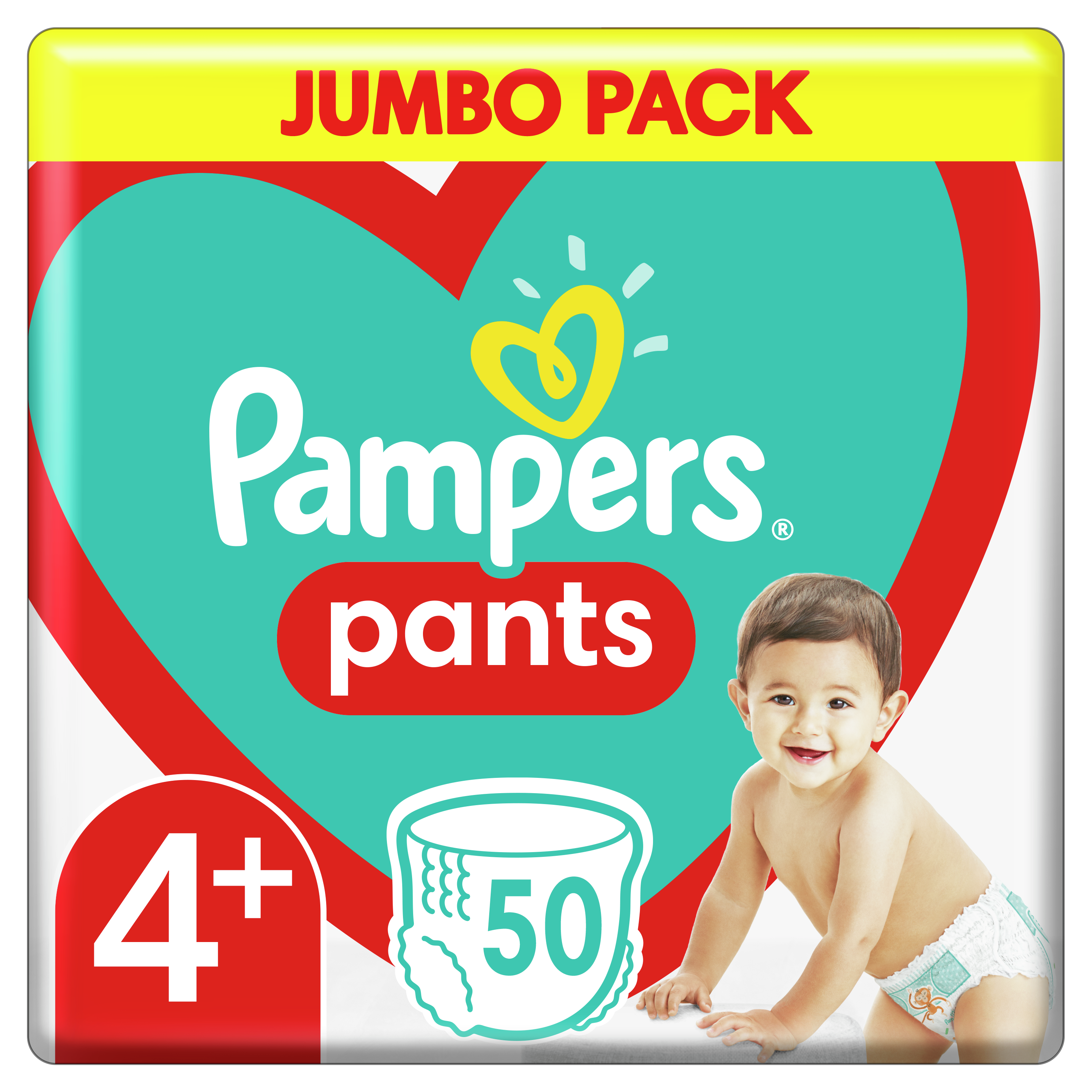 Підгузки-трусики Pampers Pants 4+ (9-15 кг), 50 шт. - фото 1
