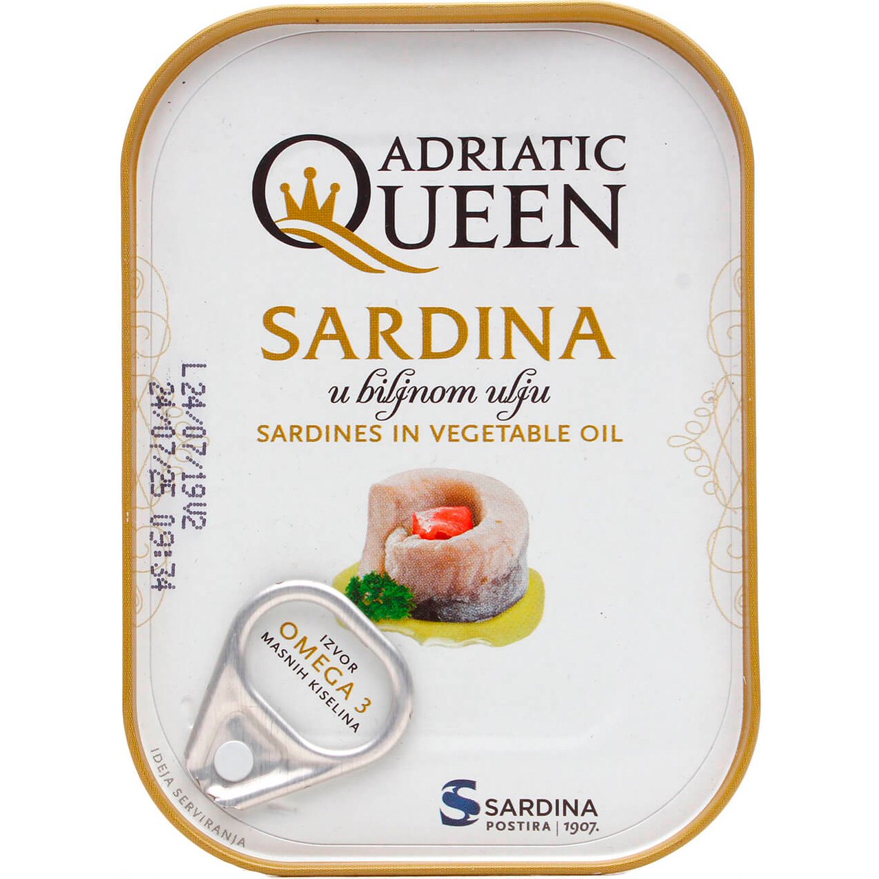 Сардини Adriatic Queen в олії 105 г (731867) - фото 1