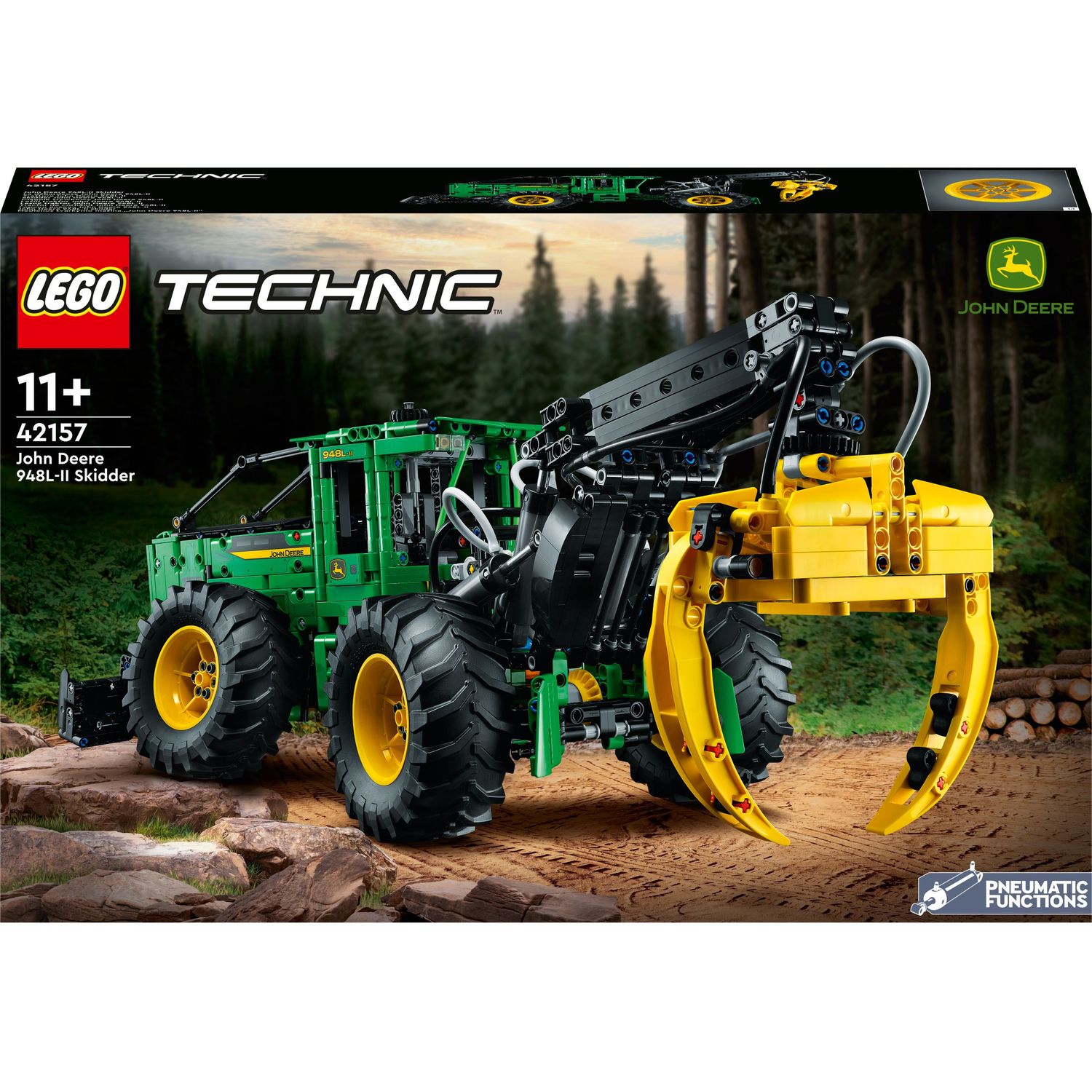 Конструктор LEGO Technic Трелевочный трактор "John Deere" 948L-II, 1492 детали (42157) - фото 1