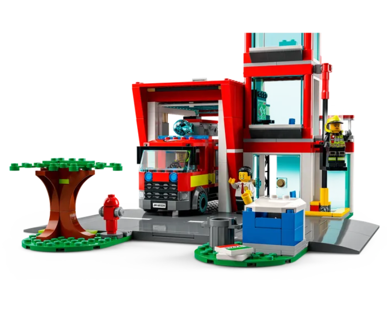 Конструктор LEGO City Пожарная часть, 540 деталей (60320) - фото 6