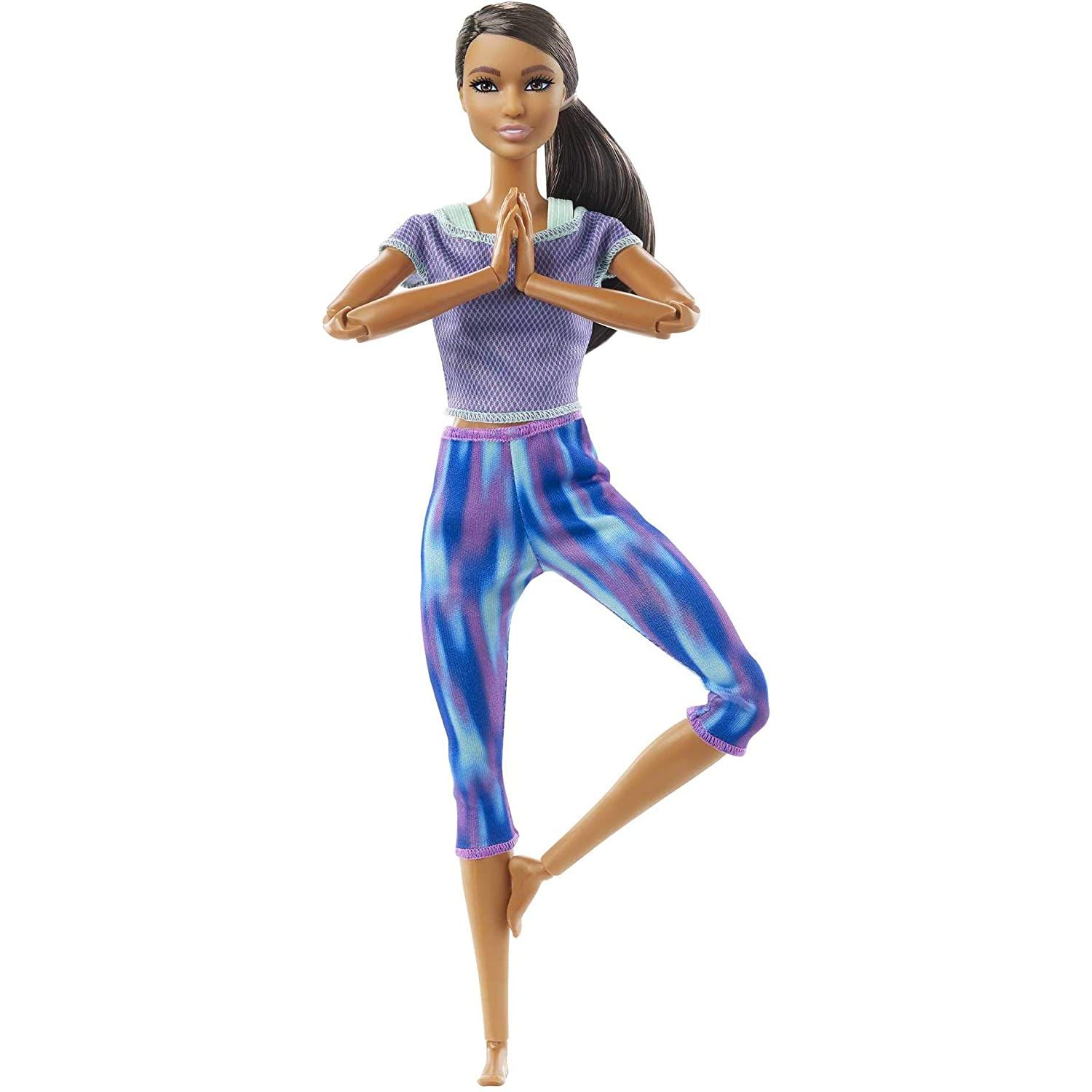 Лялька Barbie Made to Move Йога, 30 см - фото 1