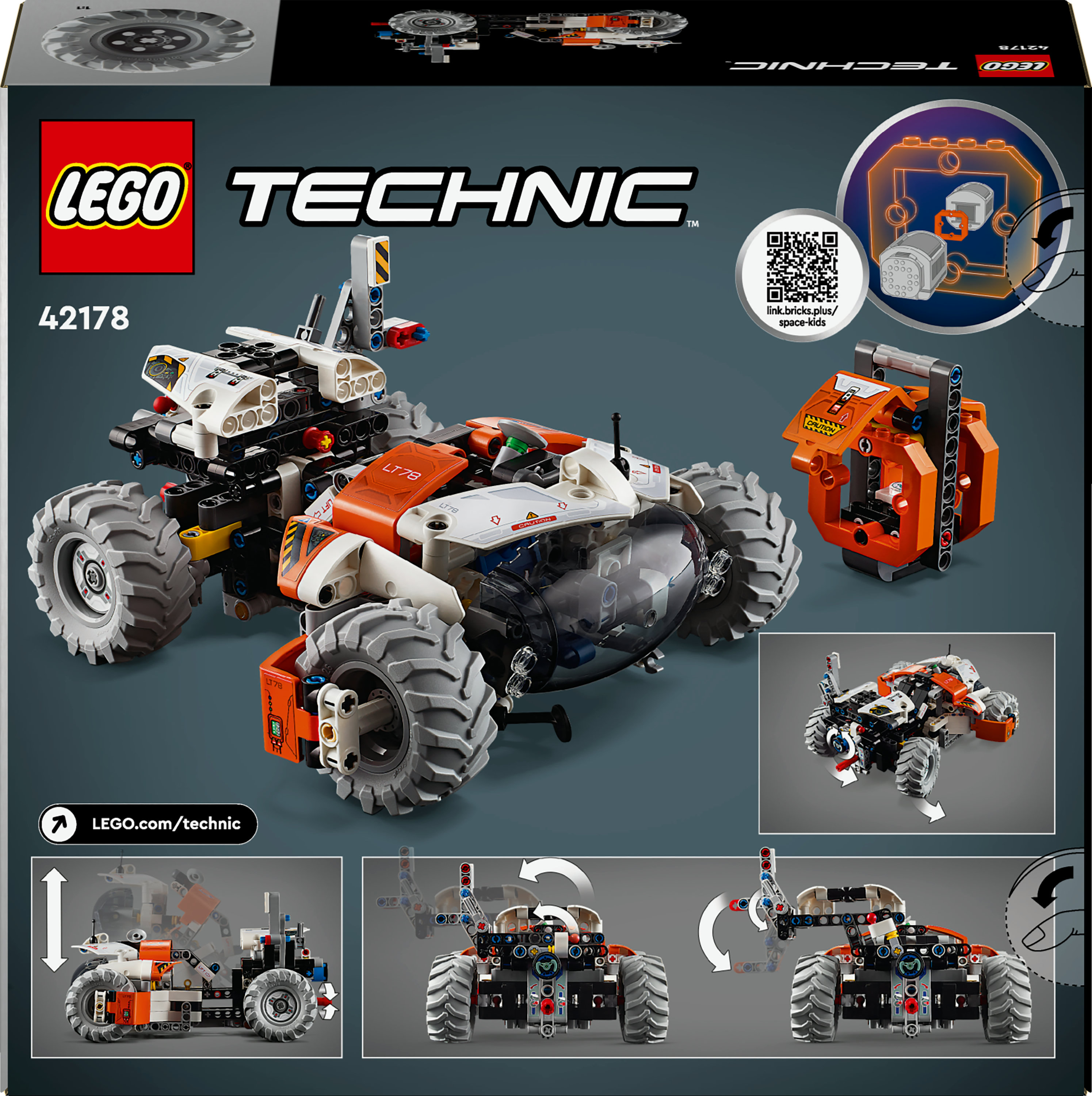 Конструктор LEGO Technic Космический колесный погрузчик LT78, 435 деталей (42178) - фото 9