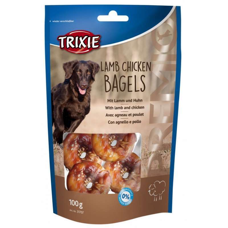 Ласощі для собак Trixie Premio Lamb Chicken Bagles, з куркою та ягнятком, 100 г - фото 1
