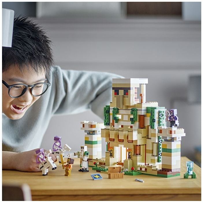 Конструктор LEGO Minecraft Крепость Железный Голем, 868 деталей (21250) - фото 7
