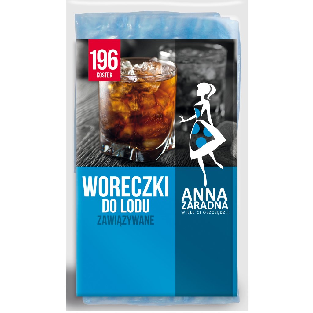 Пакети для льоду Anna Zaradna, із зав'язками, 196 кульок - фото 1