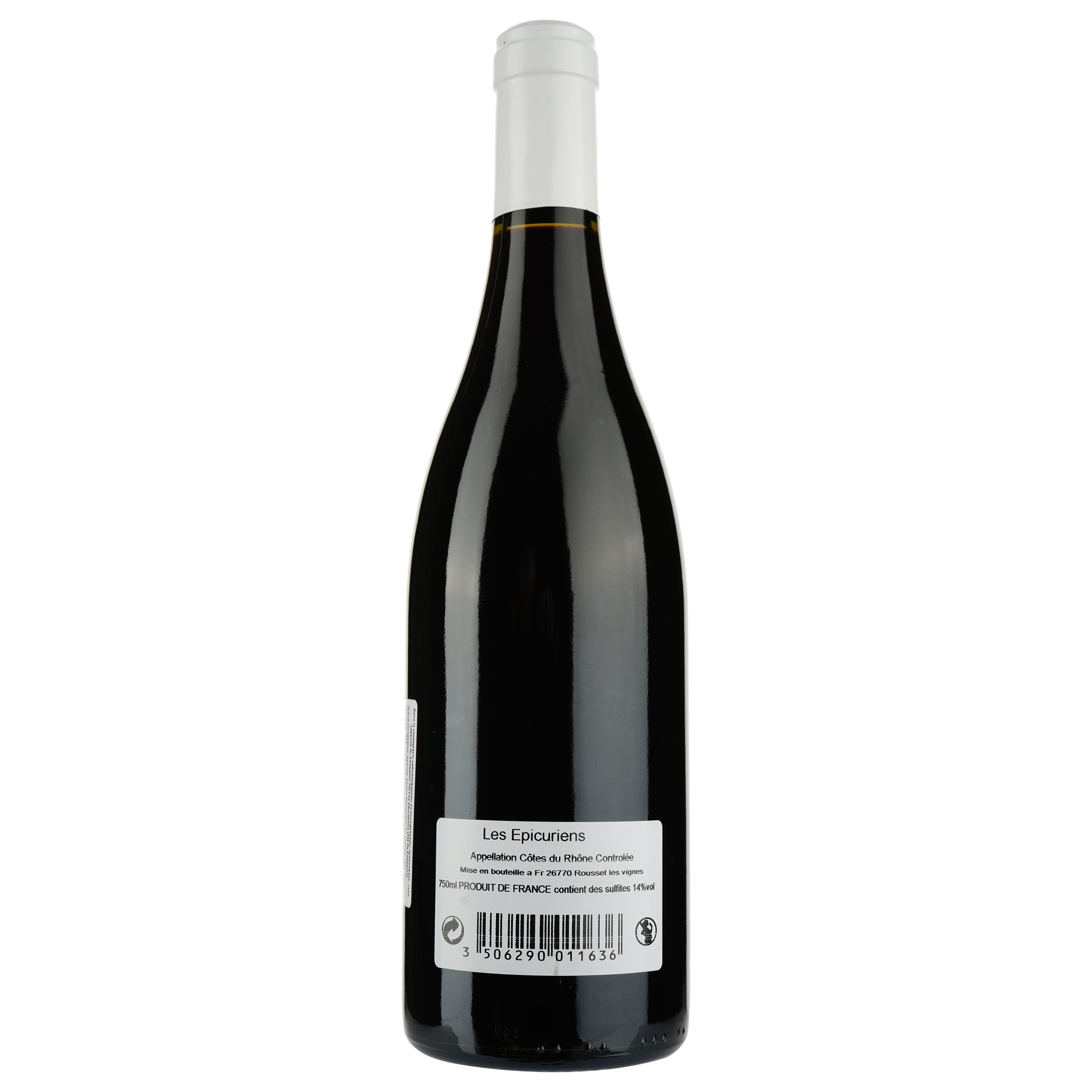 Вино Les Epicuriens AOP Cotes du Rhone, красное, сухое, 0,75 л - фото 2