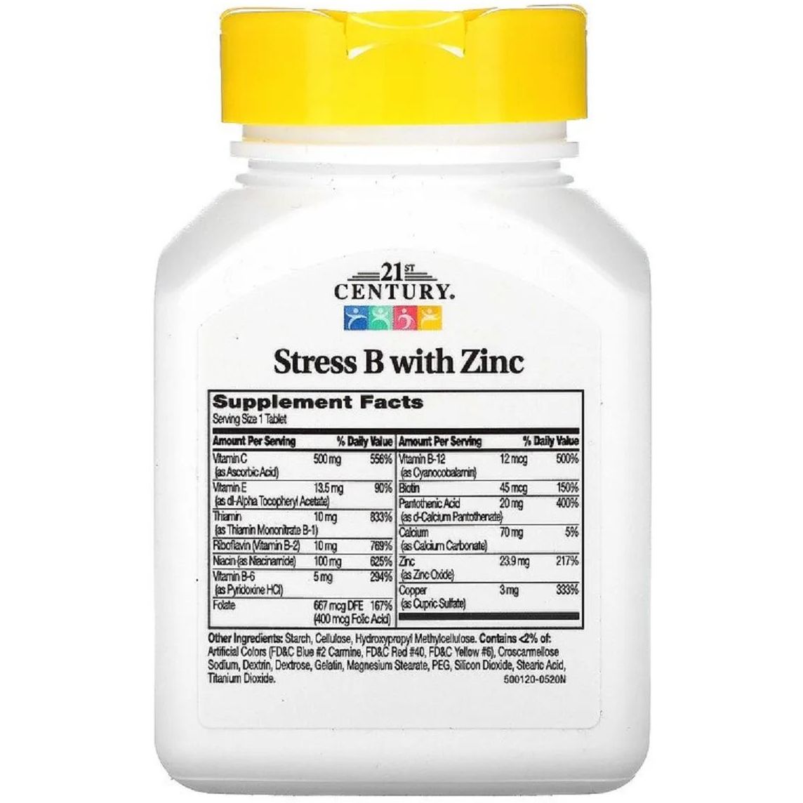 Вітамінно-мінеральний комплекс від стресу 21st Century Stress B з цинком 66 таблеток - фото 2