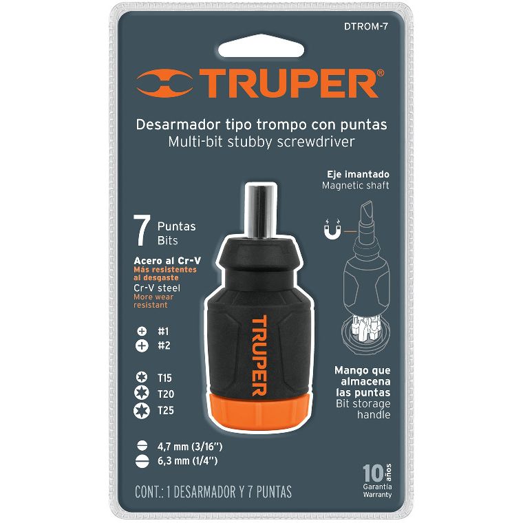 Викрутка-ручка Truper Mini 7 біт (DTROM-7) - фото 3