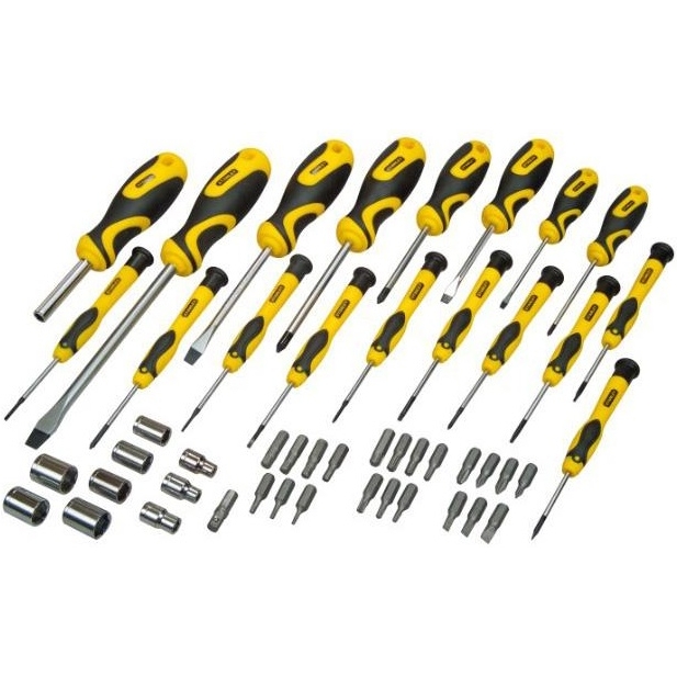 Отвертка Stanley 21 бита, SL, PH, Torx, H, 9 торцевых головок, кейс 49 предметов (STHT0-70886) - фото 1