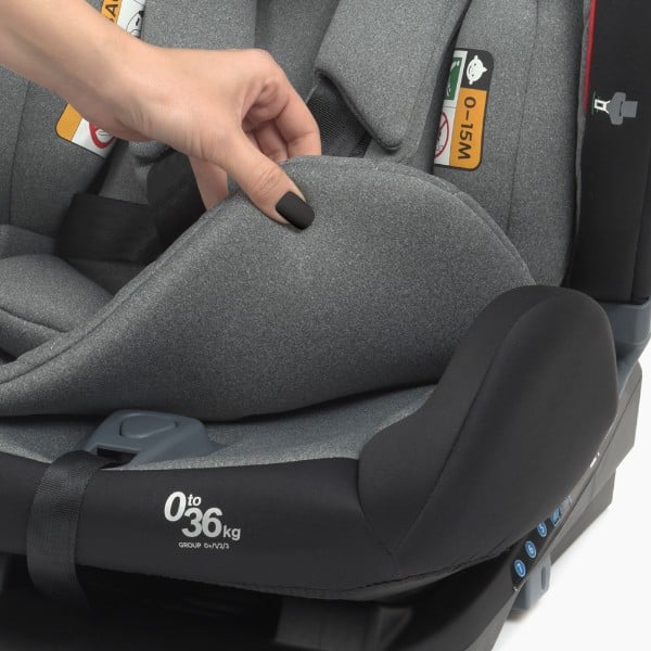 Автокресло El Camino Memphis Isofix ME 1093 Grey Black 0-36 кг (25012) - фото 9