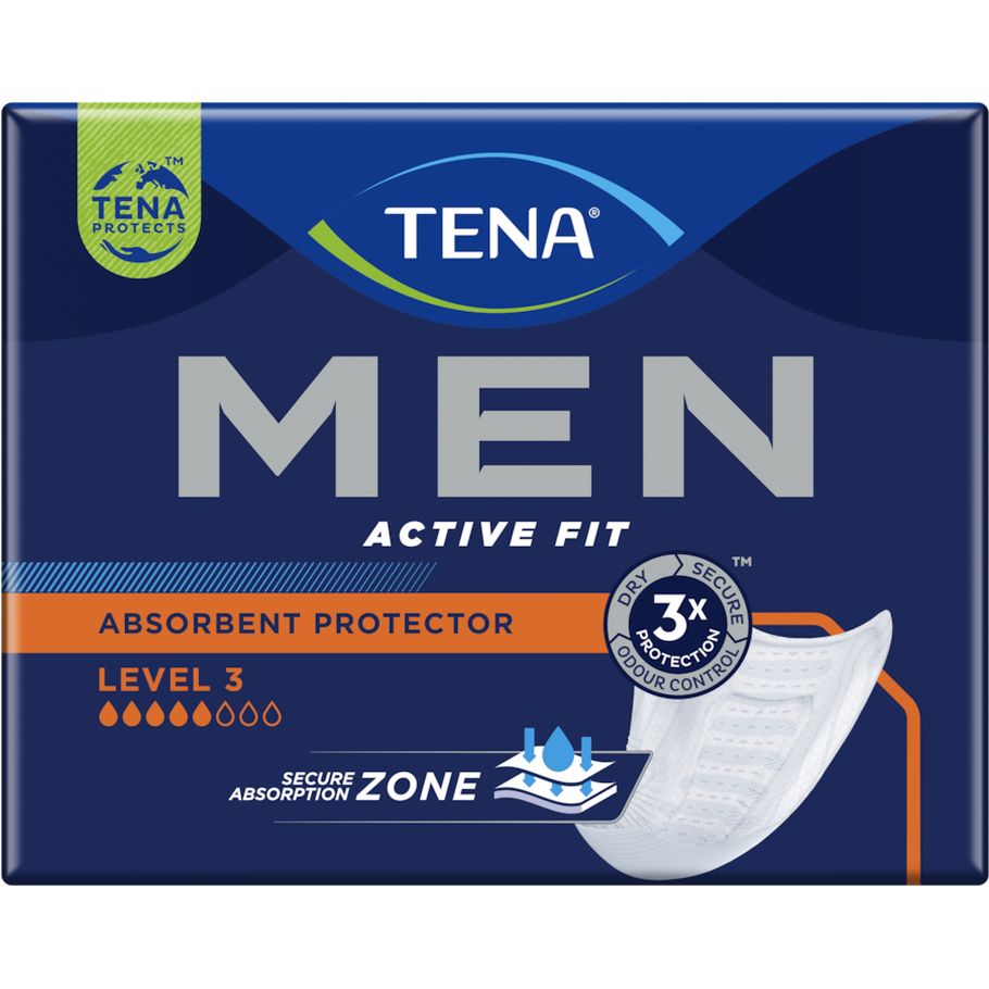 Урологические прокладки для мужчин Tena Men Active Fit Level 3, 16 шт. (750830) - фото 1