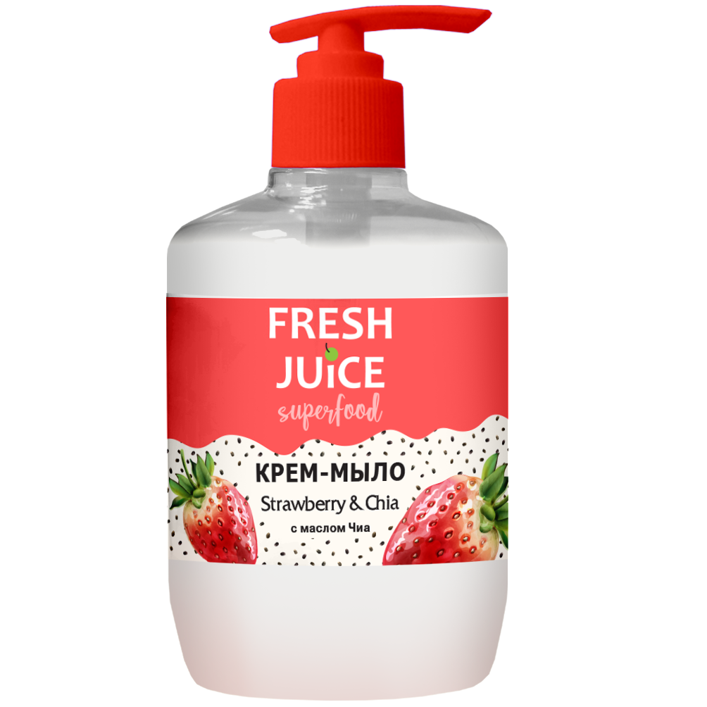 Крем-мыло Fresh Juice Superfood Strawberry&Chia, 460 мл - фото 1