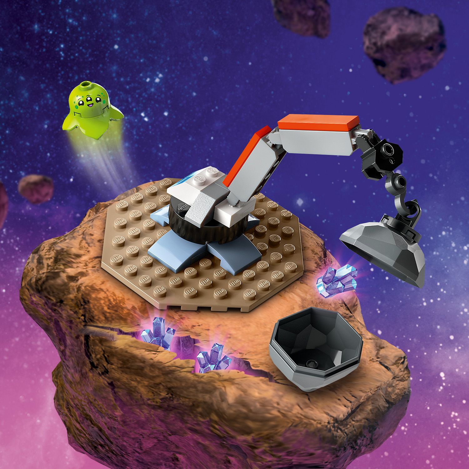 Конструктор LEGO City Космический корабль и исследование астероида 126 детали (60429) - фото 8