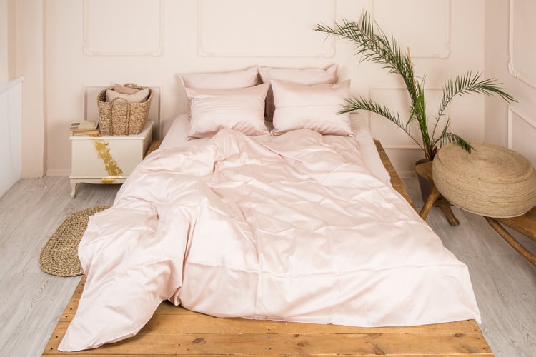 Комплект постельного белья Ecotton Wisper Pink, сатин, евростандарт, 220х210 (07475) - фото 1