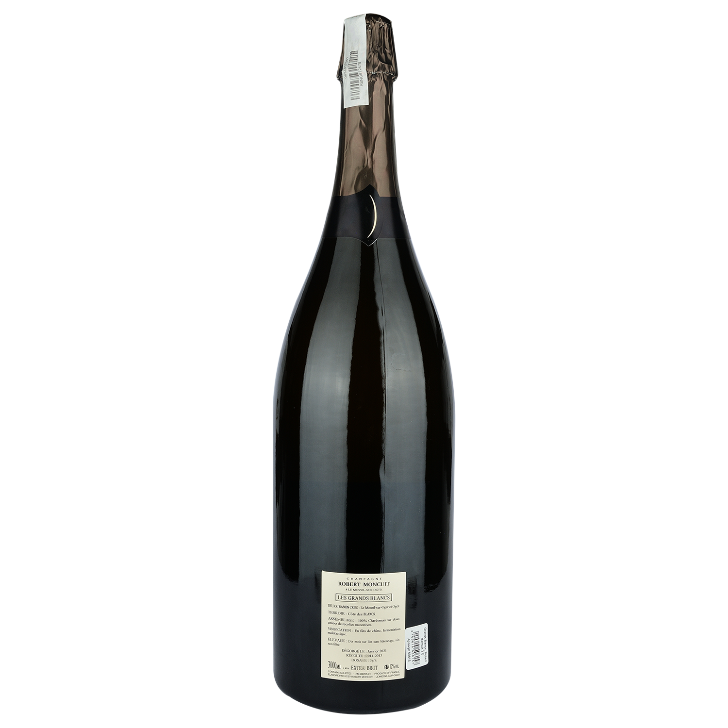 Шампанское Robert Moncuit Grands Blancs, белое, экстра-брют, 3 л (50615) - фото 2