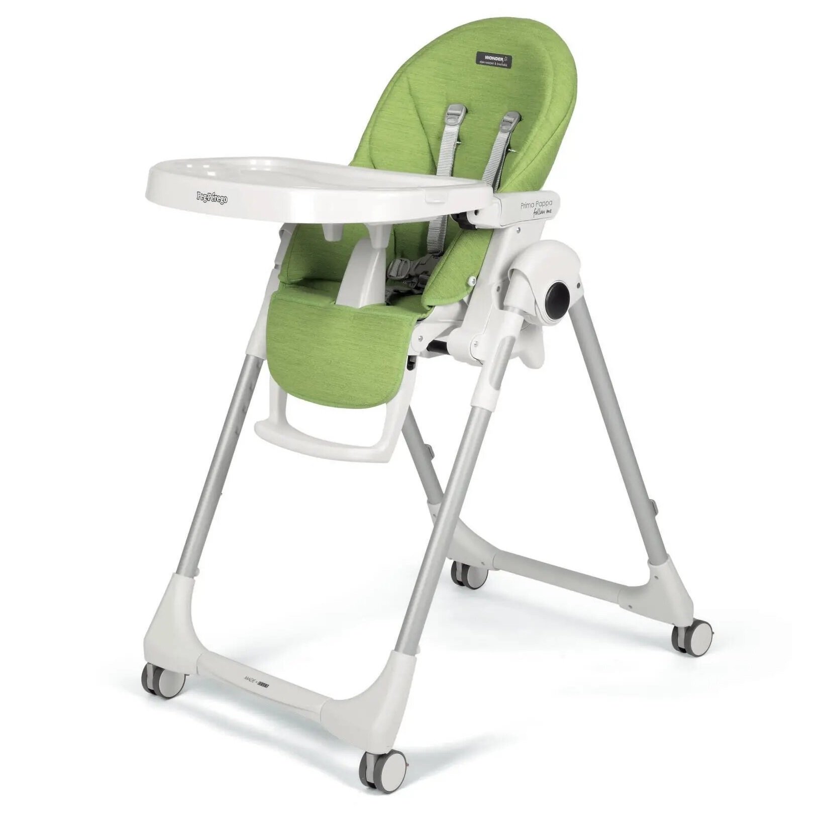 Стільчик для годування Peg-Perego Prima Pappa Follow Me Wonder Green, зелений (IH01000000WD24) - фото 12