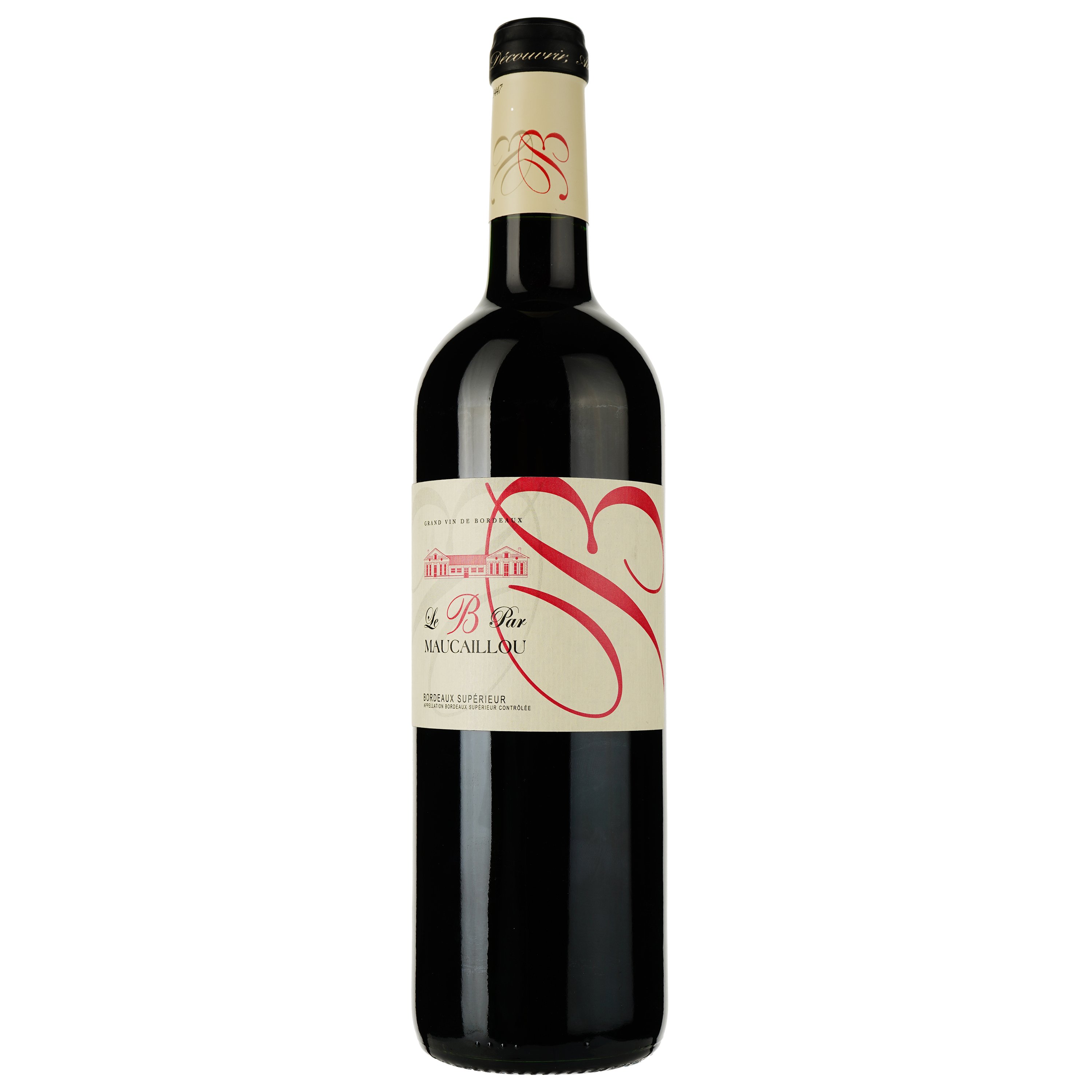 Вино Le B Par Maucaillou 2019, червоне, сухе, 0.75 л - фото 1