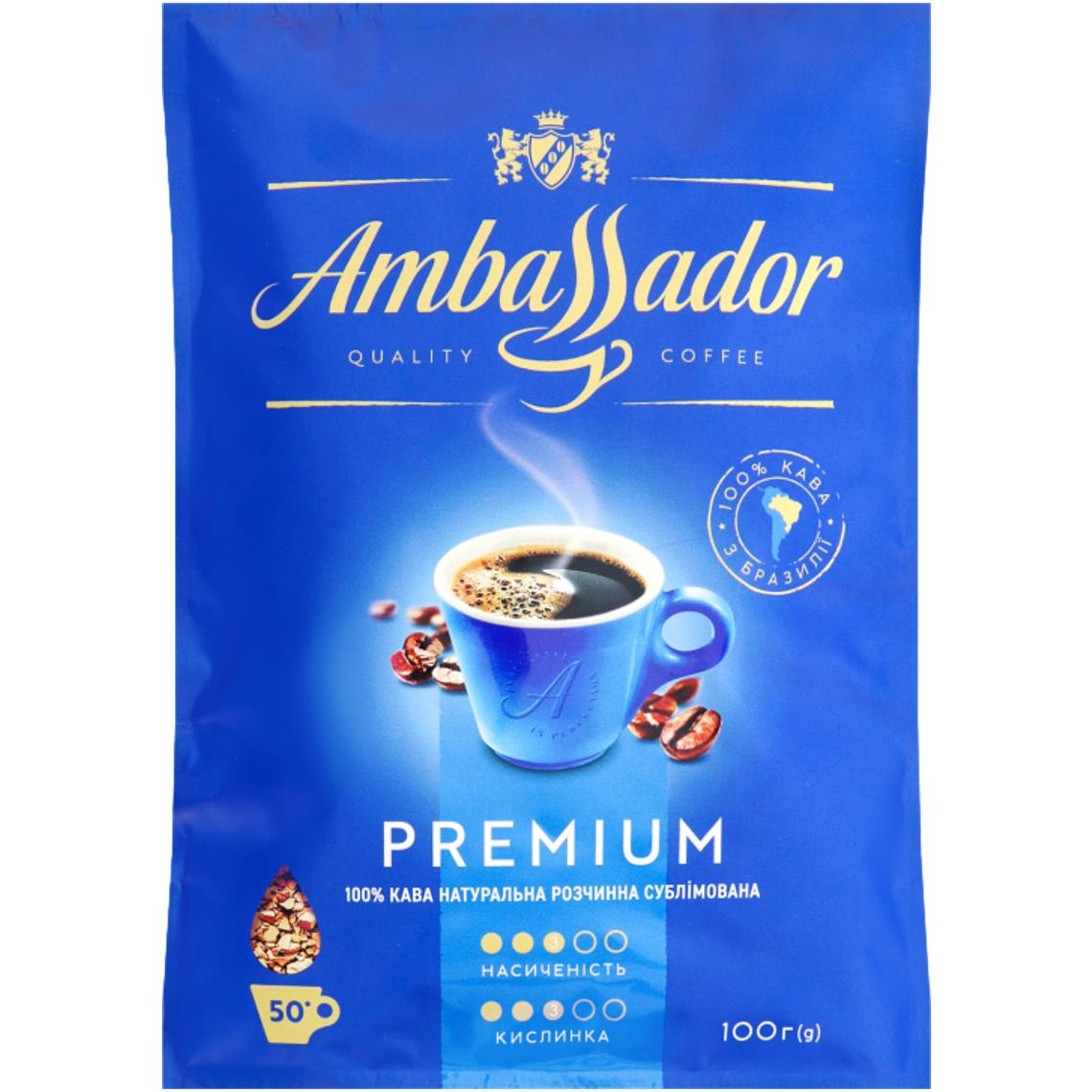 Кава розчинна Ambassador Premium, 100 г (859091) - фото 1