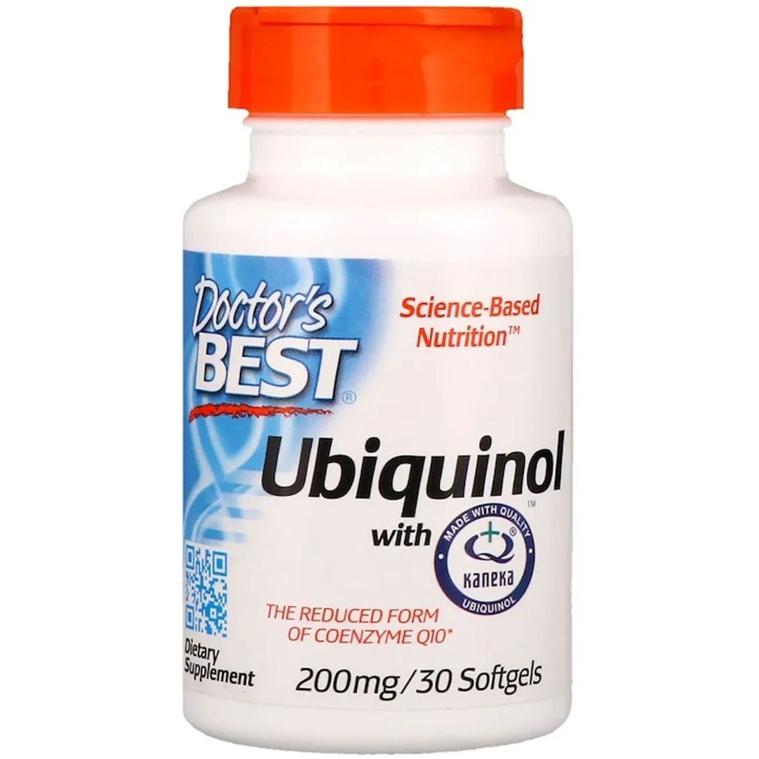 Убихинол Doctor's Best Ubiquinol with Kaneka 200 мг 30 желатиновых капсул - фото 1