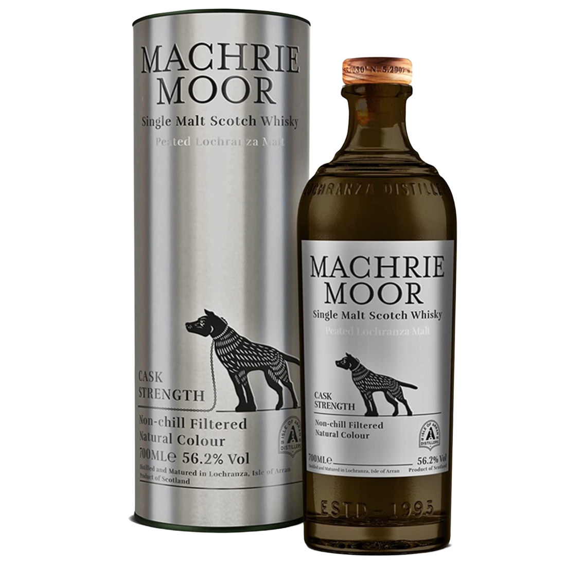 Віскі Machrie Moor Cask Strength Single Malt Scotch Whisky, 56,2%, 0,7 л (43562) - фото 1