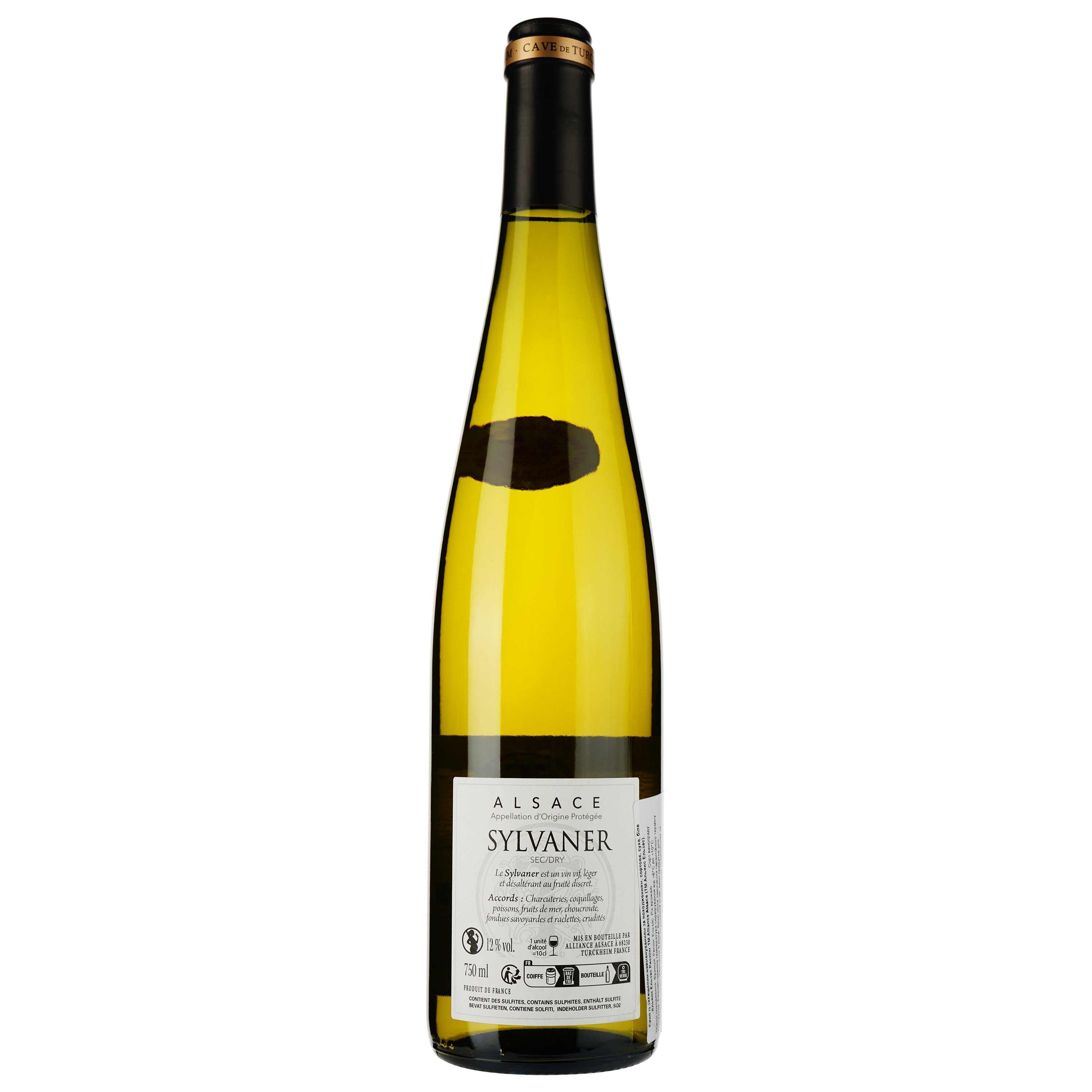 Вино Sylvaner AOP Alsace Cave de Turckheim 2021 біле сухе 0.75 л - фото 2
