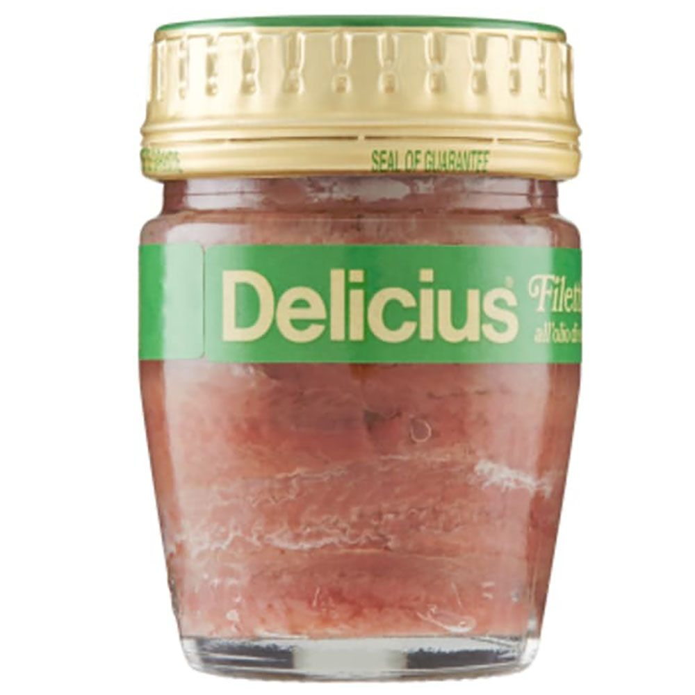 Анчоусы Delicius филе в подсолнечном масле 58 г (946155) - фото 1