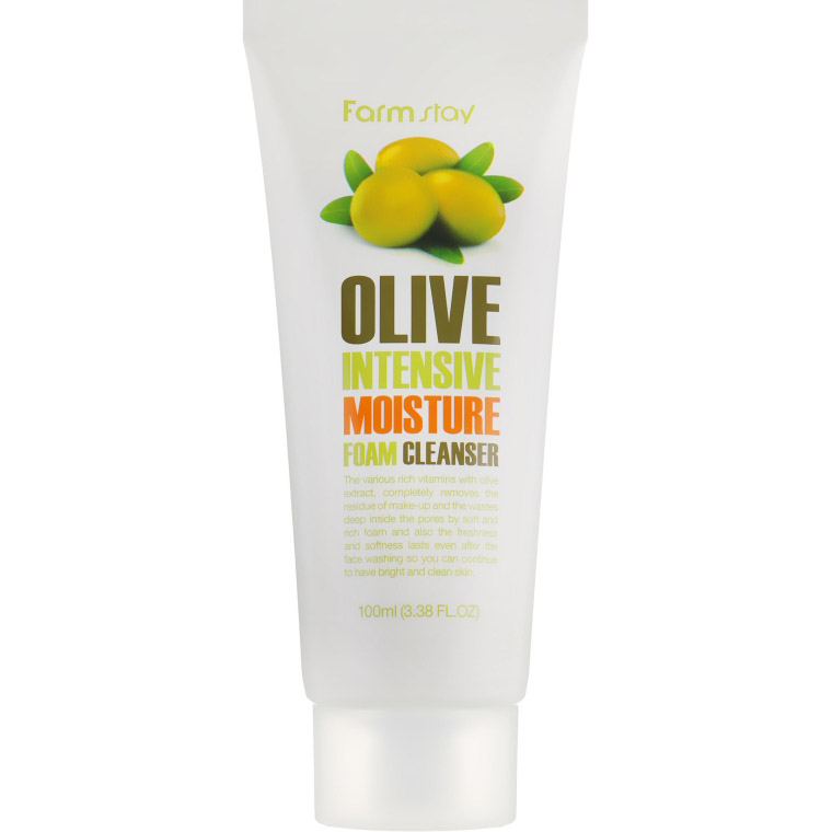 Пінка для вмивання FarmStay Olive Intensive Moisture Foam Cleanser, з оливою, 100 мл - фото 1