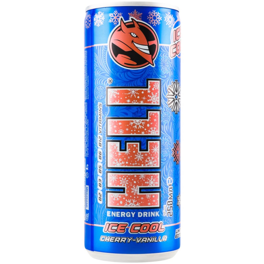 Энергетический безалкогольный напиток Hell Ice Cool Cherry-Vanilla 250 мл - фото 1