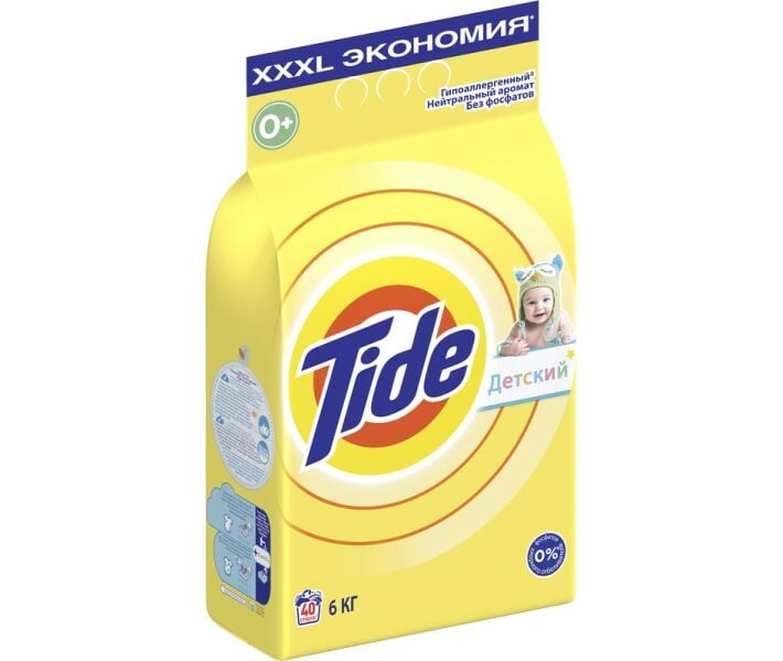 Дитячий пральний порошок Tide, для білих і кольорових тканин, 6 кг - фото 2