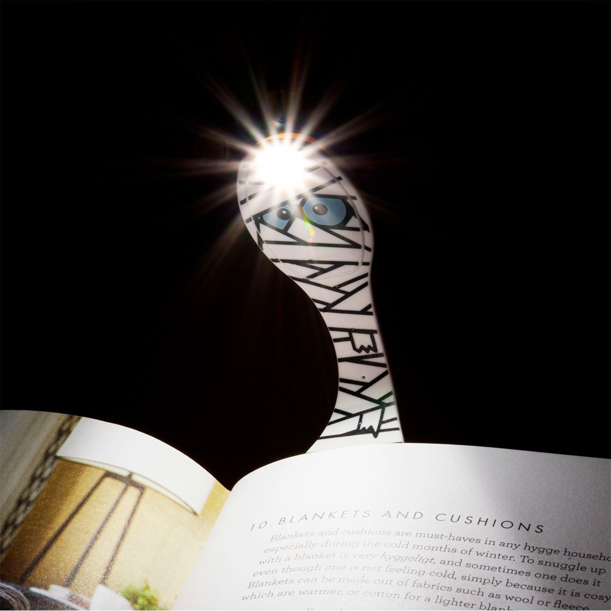 Закладка-ліхтарик Flexilight Класика Мумія, 14,7х3,6х1,3 см (FLMY) - фото 4