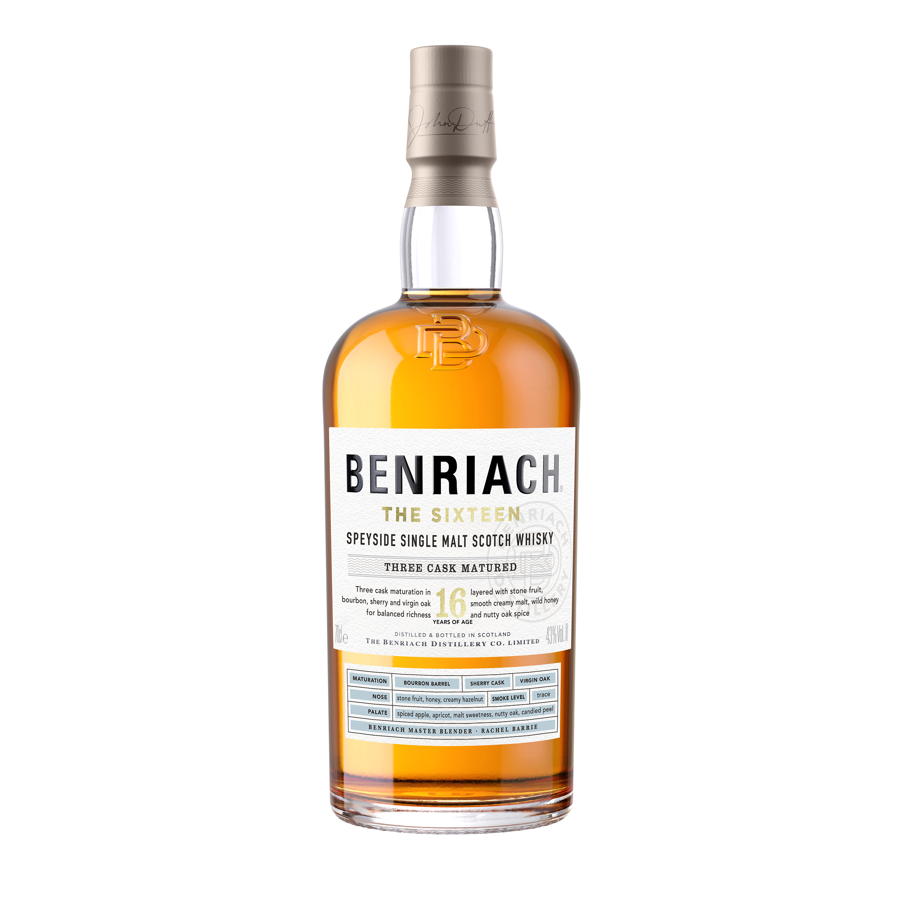 Віскі BenRiach 16 yo Single Malt Scotch Whisky 43% 0.7 л, в тубусі - фото 2