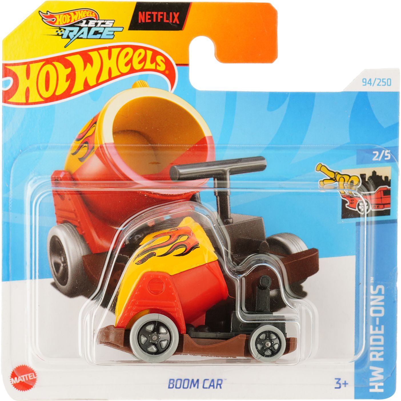 Базовая машинка Hot Wheels HW Ride - Ons Boom Car оранжевая (5785) - фото 1
