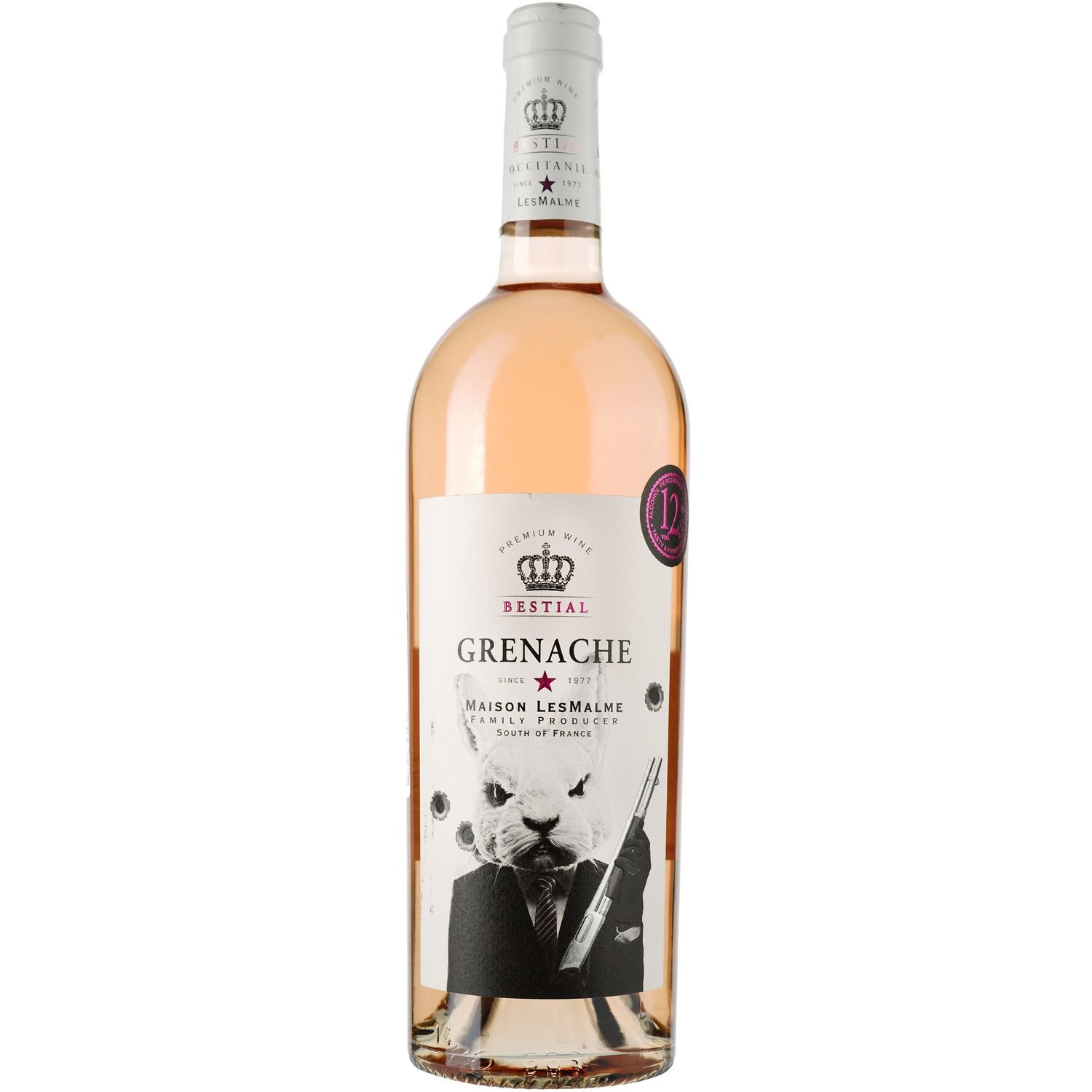 Вино Bestial Grenache IGP Pays D'Oc, розовое, сухое, 0,75 л - фото 1