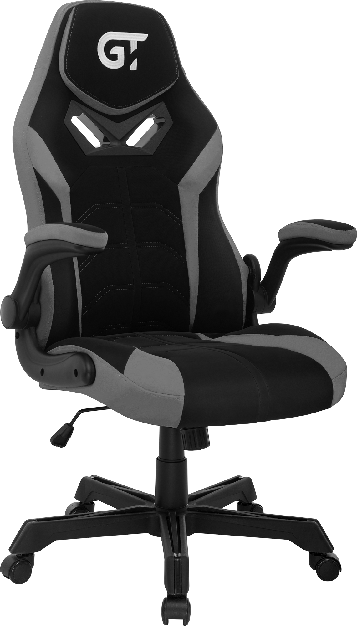 Геймерское кресло GT Racer черное с серым (X-2656 Black/Gray) - фото 2