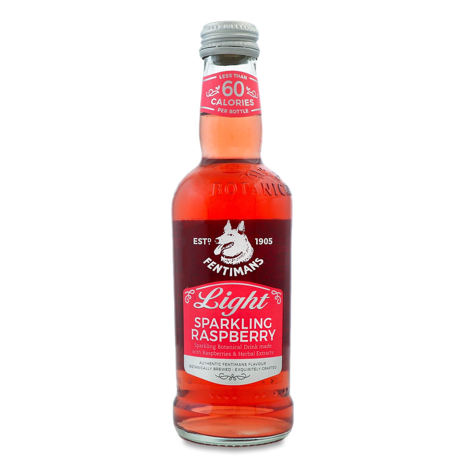 Напиток Fentimans Light Sparkle Raspberry безалкогольный 250 мл (815408) - фото 1