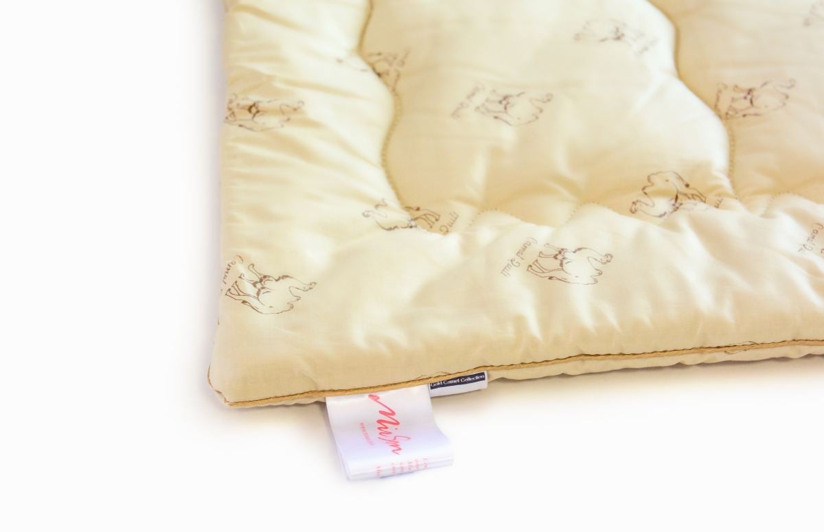 Одеяло шерстяное MirSon Gold Camel Hand Made №173, летнее, 200x220 см, кремовое - фото 4