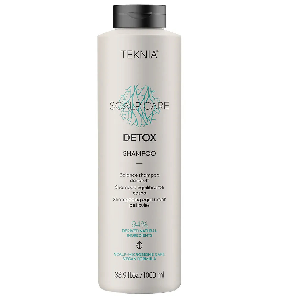 Мицеллярный шампунь от сухой и жирной перхоти Lakme Teknia Scalp Cate Detox Shampoo 1000 мл - фото 1