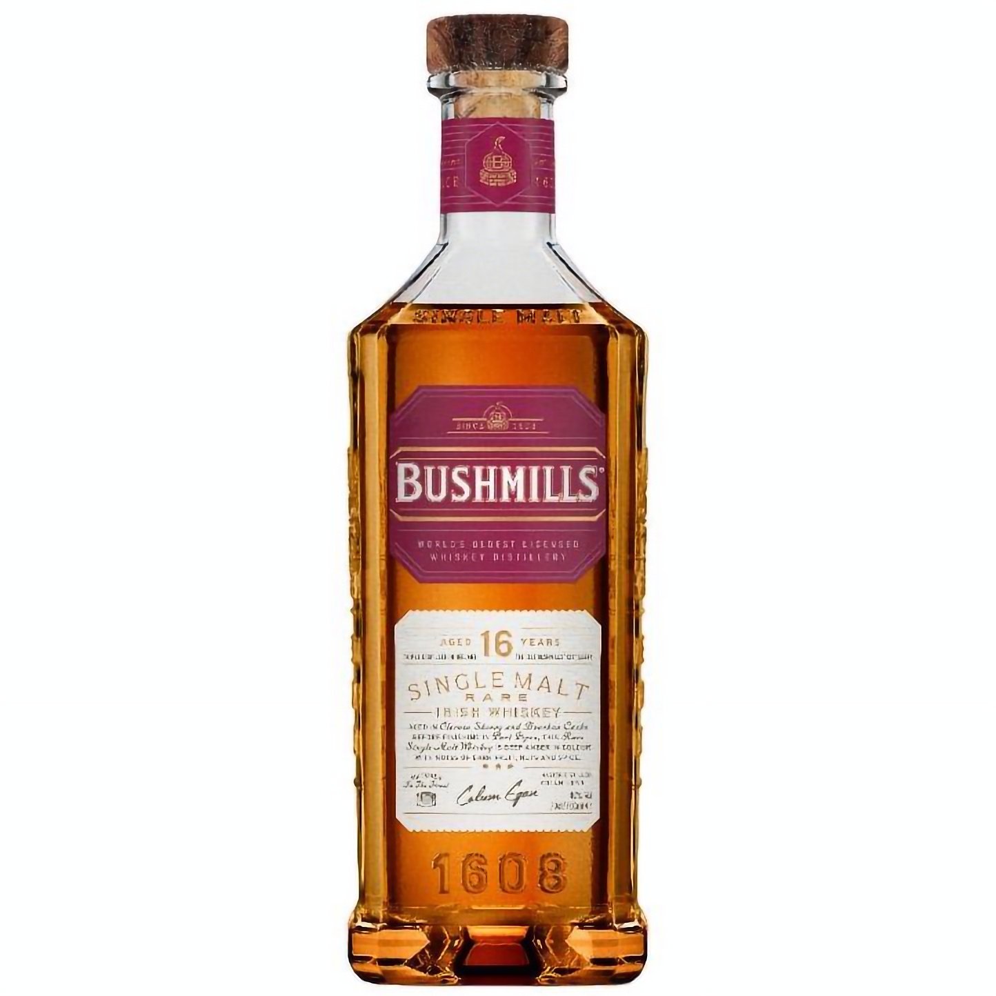 Виски Bushmills Single Malt 16 лет выдержки 40% 0.7 л в подарочной упаковке (887820) - фото 2