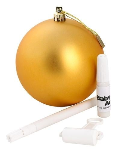 Рождественский шар Baby Art, 11 см, золотистый (34120154) - фото 2