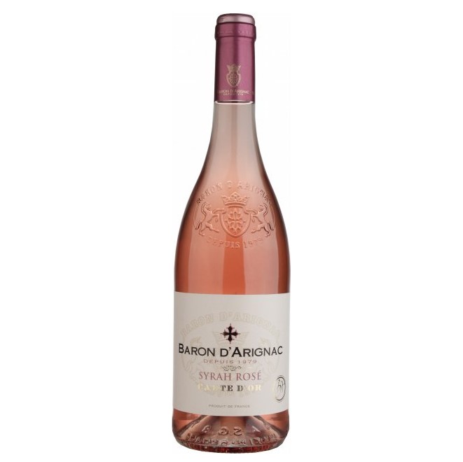 Вино Baron d'Arignac Syrah Rose, 12%, 0,75 л - фото 1
