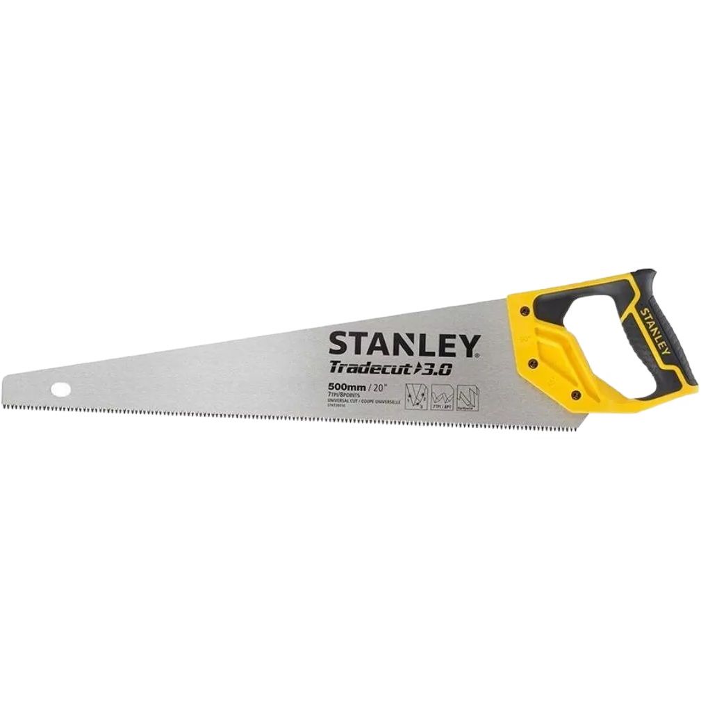 Ножовка для дерева Stanley Tradecut 7TPI 500 мм (STHT20350-1) - фото 1