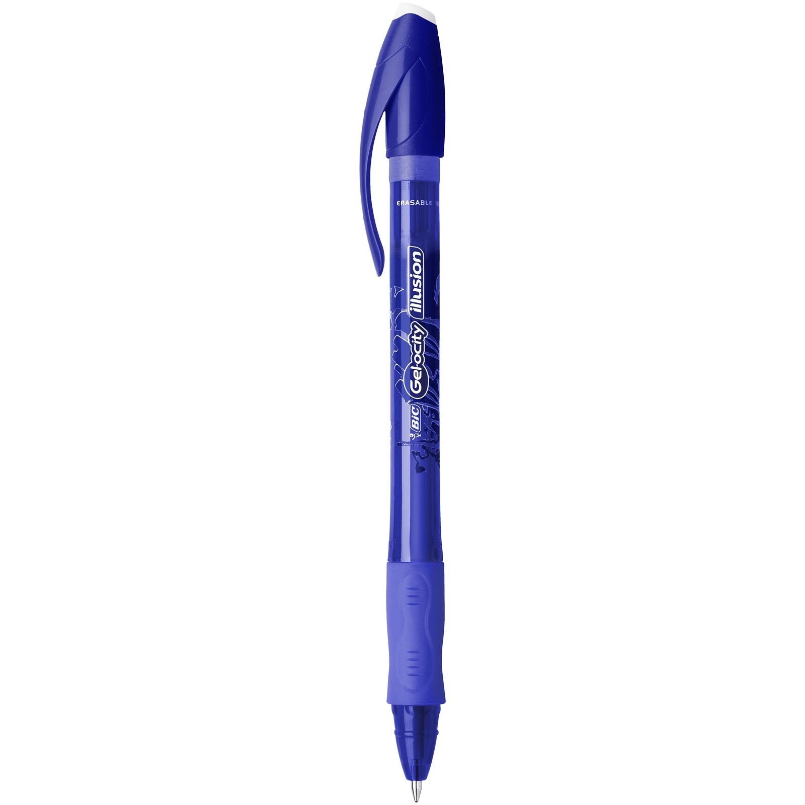 Ручка гелевая пиши-стирай BIC Gel-ocity Illusion, 0,7 мм, синий (943452) - фото 1