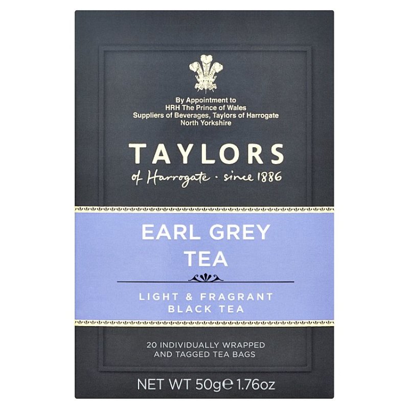 Чай чорний Taylors of Harrogate Earl Grey, 20 пакетиків (802592) - фото 1