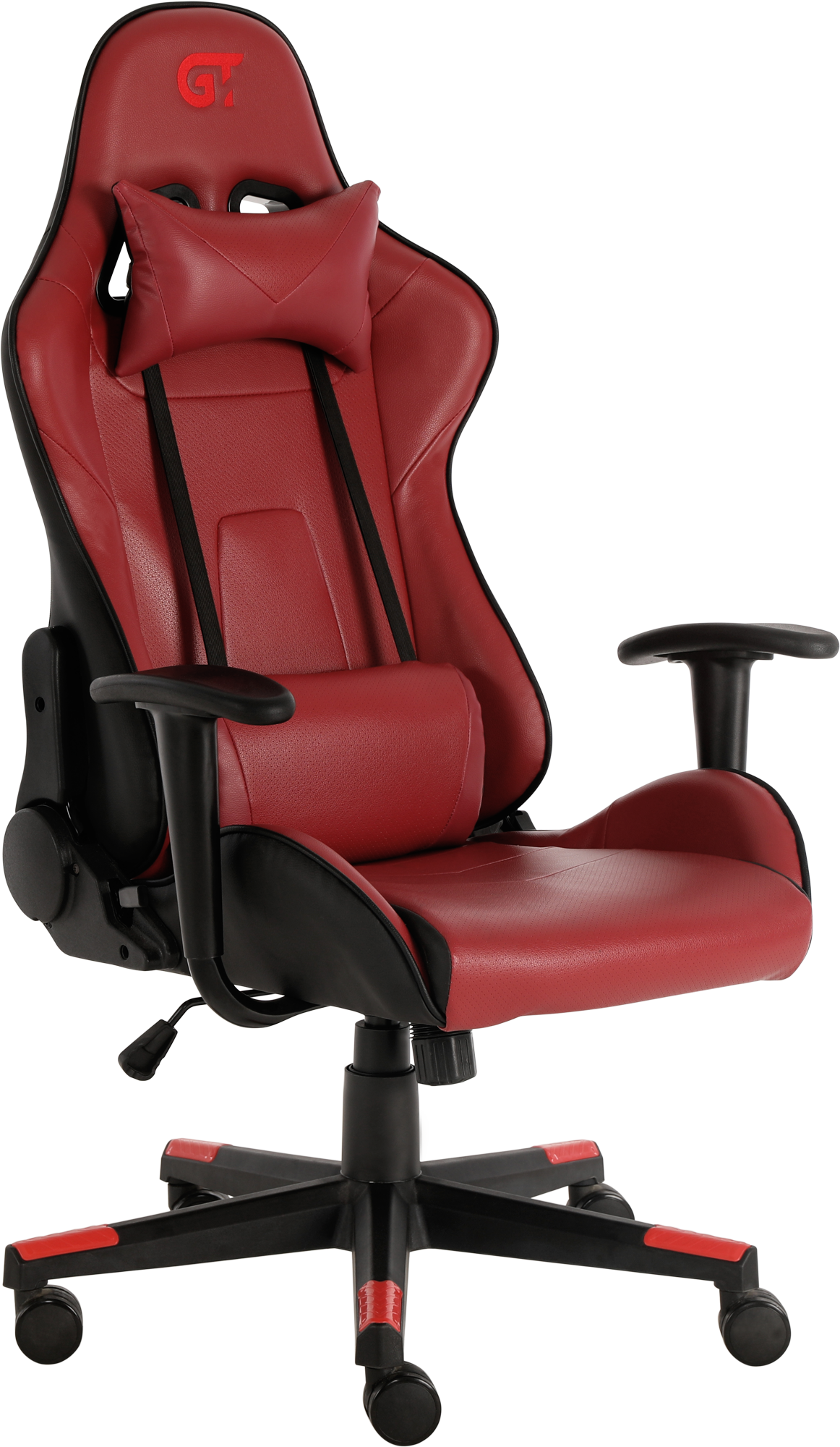Геймерское кресло GT Racer черное с красным (X-2317 Black/Wine Red) - фото 8