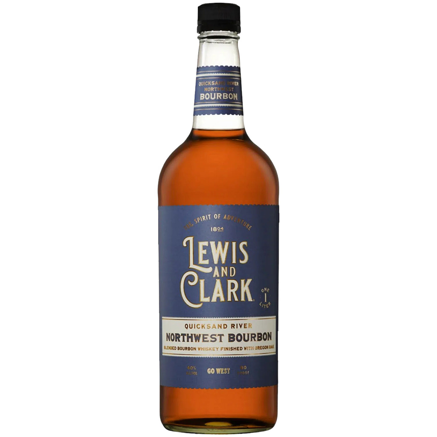 Виски Lewis and Clark Northwest Bourbon Blended American Whiskey 40% 1 л - фото 1