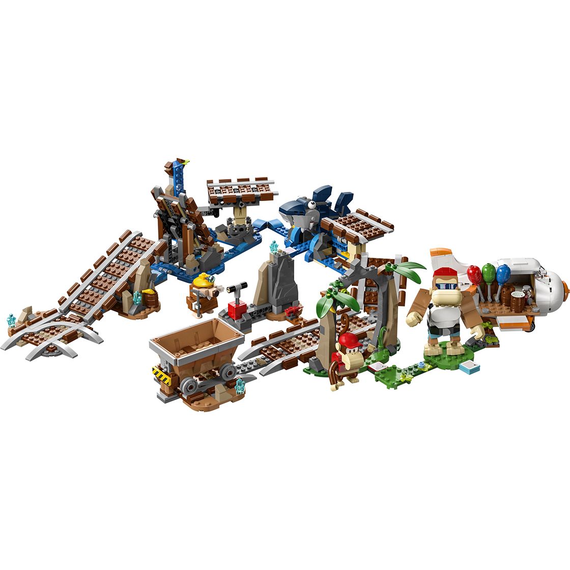 Конструктор LEGO Super Mario Поїздка у вагонетці Дідді Конґа Додатковий набір 1157 деталей (71425) - фото 4