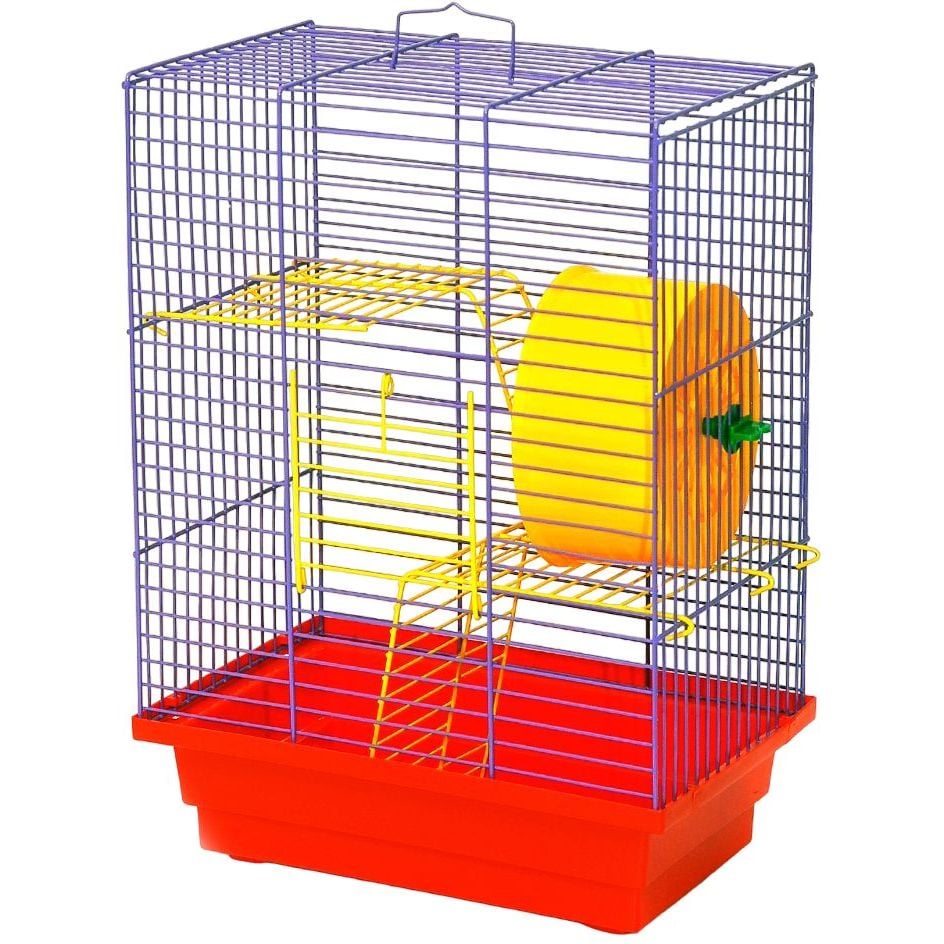 Клетка для грызунов Лорі Дом, цинк, 28х18х32 см, в ассортименте - фото 3